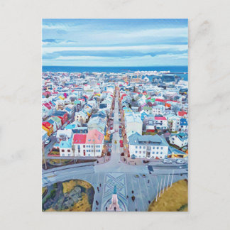 Reykjavík, IJsland Briefkaart