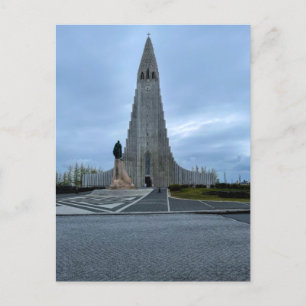 Reykjavik IJsland Hallgrimskirkja Kathedraal Foto Briefkaart