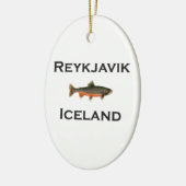 Reykjavik IJsland Keramisch Ornament (Links)