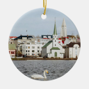 Reykjavik IJsland Keramisch Ornament