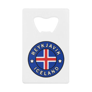 Reykjavik Ijsland Kredietkaart Flessenopener