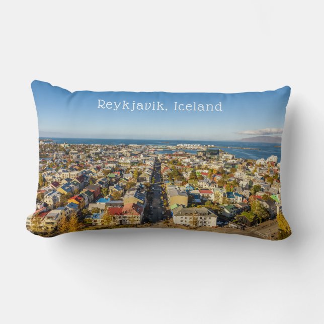 Reykjavik Ijsland Kussen (Voorkant)