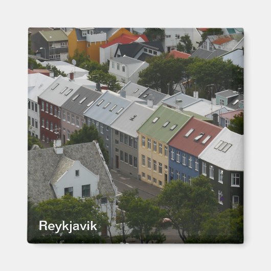 Reykjavik IJsland magneet (Voorkant)