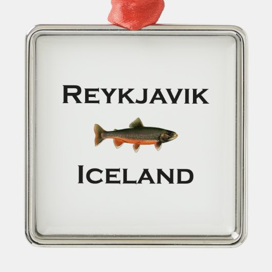 Reykjavik IJsland Metalen Ornament (Voorkant)