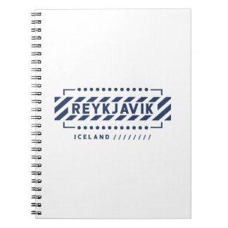 Reykjavik IJsland Modern Geometrisch Ontwerp Notitieboek