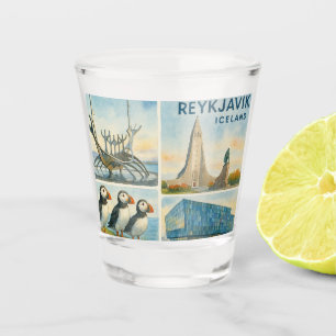 Reykjavik IJsland multiview  Shot Glas