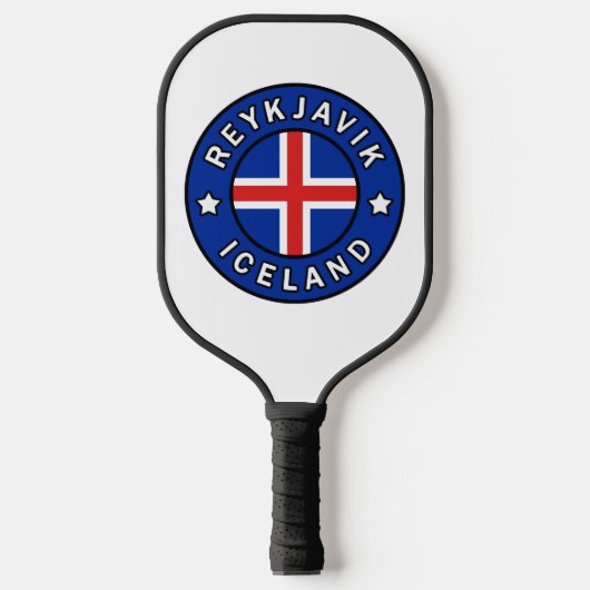 Reykjavik Ijsland Pickleball Paddle (Voorkant)