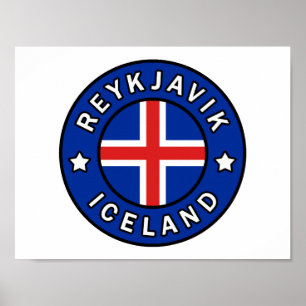 Reykjavik Ijsland Poster