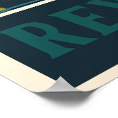 Reykjavik, IJsland, reisposter Poster (Hoek)