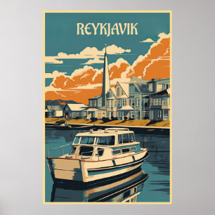 Reykjavik, IJsland, Reizen Poster