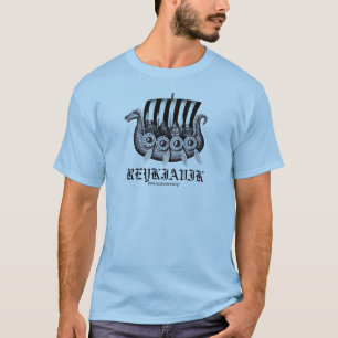 Reykjavik IJsland t-shirt met wandelgangen in drek
