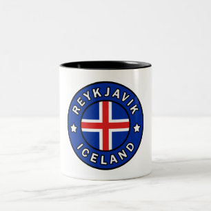 Reykjavik IJsland Tweekleurige Koffiemok
