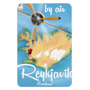 Reykjavik, IJsland vakantie reisposter Magneet