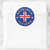 Reykjavik Ijsland Vierkante Sticker (Tas)