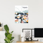 Reykjavik, Islande, affiche Voyage (Bureau à domicile)