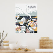Reykjavik, Islande, affiche Voyage (Cuisine)