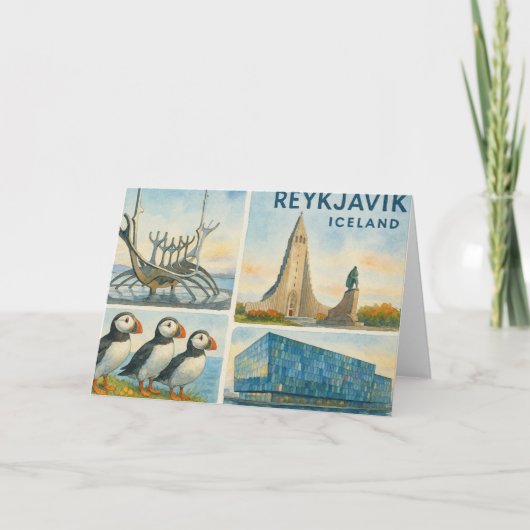 Reykjavik Islande multivue (Devant)