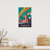 Reykjavik, Islande, poster Voyage (Cuisine)