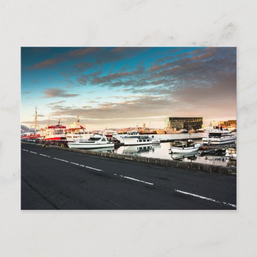 Reykjavik Marina IJsland Briefkaart (Voorkant)
