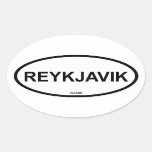 REYKJAVIK OVALE STICKER