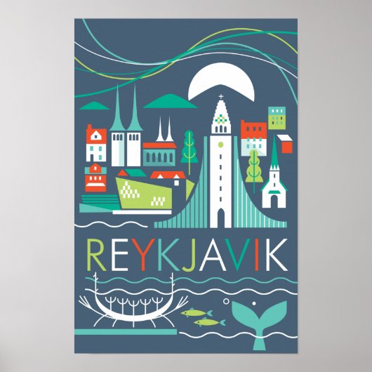 Reykjavik Print (Voorkant)