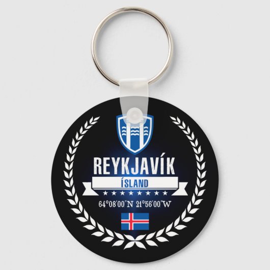 Reykjavík Sleutelhanger (Voorkant)