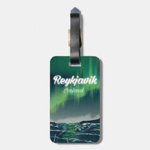 Reykjavik Vintage Reisposter Bagagelabel