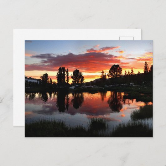 Reymann Lake Sunset - Yosemite Briefkaart (Voorkant / Achterkant)