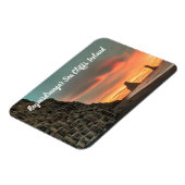 Reynisdrangar Zee Cliffs IJsland gestileerd Magneet (Linkerzijde)