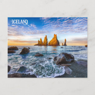 Reynisfjara Beach, IJsland Briefkaart