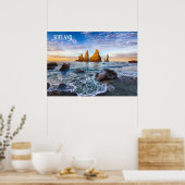 Reynisfjara Beach, IJsland Poster (Keuken)