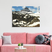 Reynolds Mountain vanaf Logan Pass in Glacier Park Canvas Afdruk (Insitu (Woonkamer))