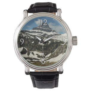 Reynolds Mountain vanaf Logan Pass in Glacier Park Horloge