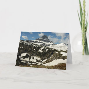 Reynolds Mountain vanaf Logan Pass in Glacier Park Kaart