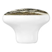 Reynolds Mountain vanaf Logan Pass in Glacier Park Keramische Knop (Zijkant)