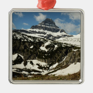 Reynolds Mountain vanaf Logan Pass in Glacier Park Metalen Ornament