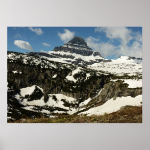 Reynolds Mountain vanaf Logan Pass in Glacier Park Poster