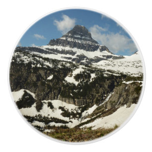 Reynolds Mountain vanuit Logan Pass bij Glacier Pa Keramische Knop
