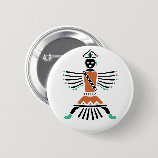 Rez Knifewing Warrior Ronde Button 5,7 Cm (Voorkant /achterkant)