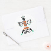 Rez Knifewing Warrior Ronde Sticker (Envelop)