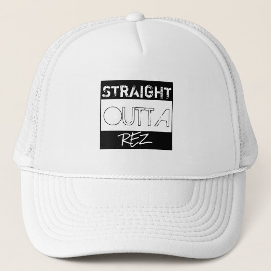 Rez White Trucker Pet (Voorkant)