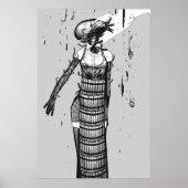 Reze Bomb Devil Chainzaag Man Manga Poster (Voorkant)