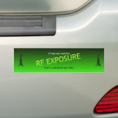 RF Blootstelling Bumpersticker (Op auto)