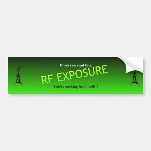 RF Blootstelling Bumpersticker (Voorkant)