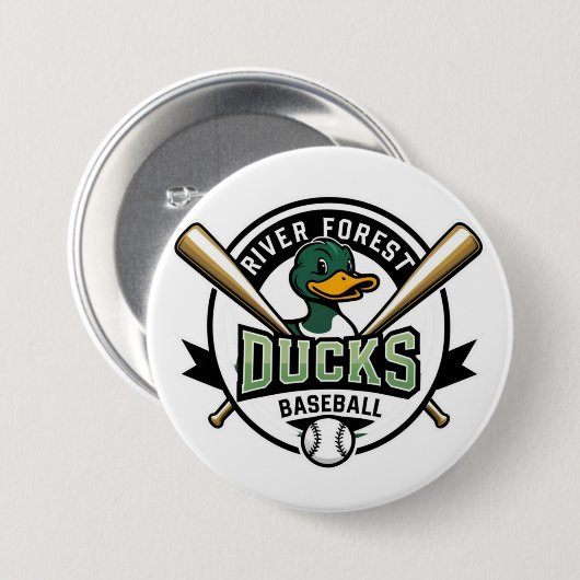 RF Ducks pin Ronde Button 7,6 Cm (Voorkant /achterkant)