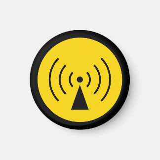 rf waarschuwingssymbool magneet