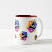 RFA-Mok Tweekleurige Koffiemok (Voorkant rechts)