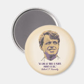 RFK - armoede is kwaad Magneet (Voorkant / Achterkant)