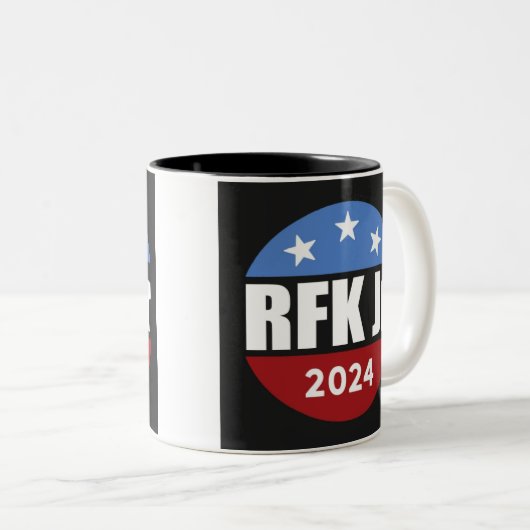 RFK Jr 2024 Tweekleurige Koffiemok (Voorkant rechts)