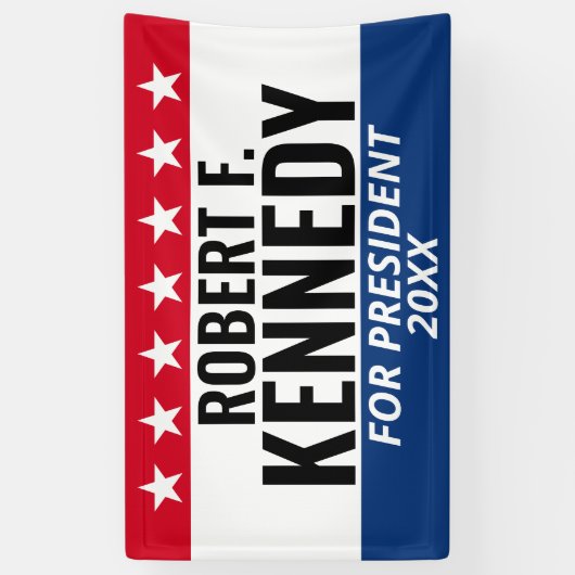 RFK JR Kennedy voor President - Campaign Spandoek (Verticaal)